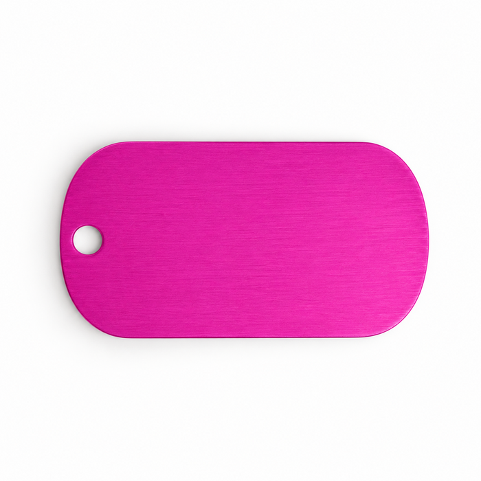 Rosa dogtag - Anodisert