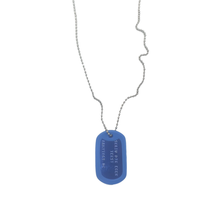 Mørkeblå Dogtag, 1 stk