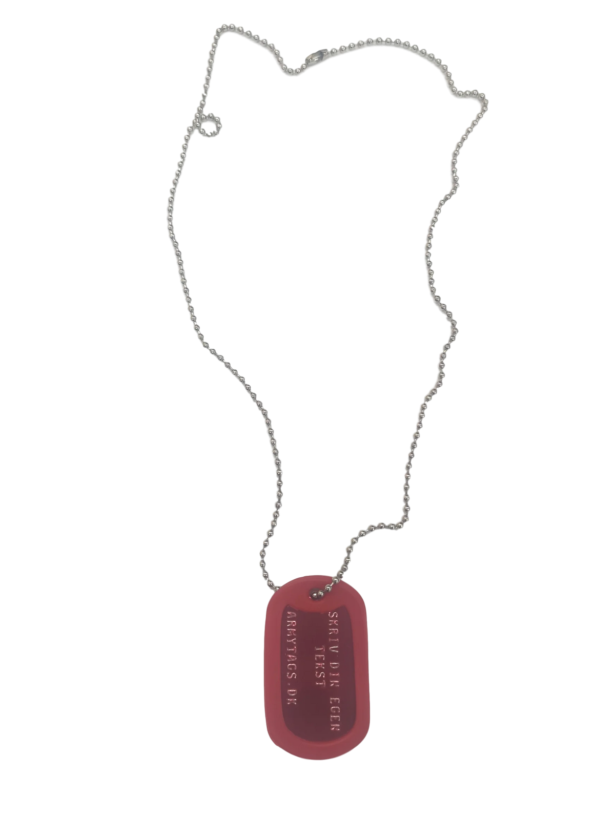 Rød Dogtag, 1 stk