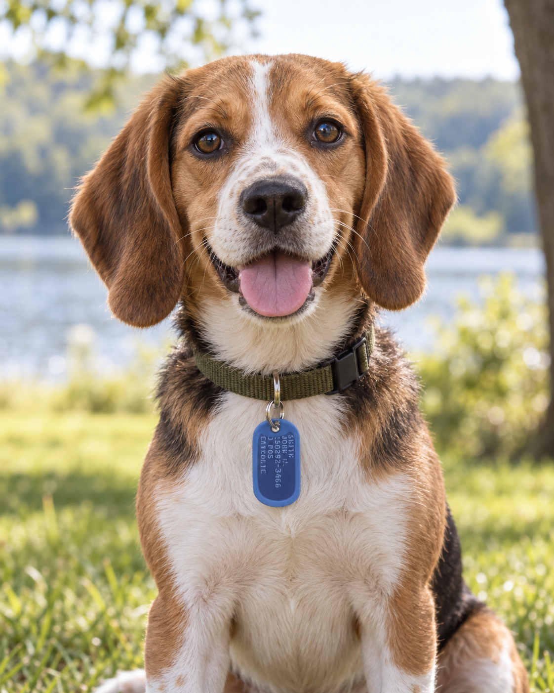 Blue Dog Tag