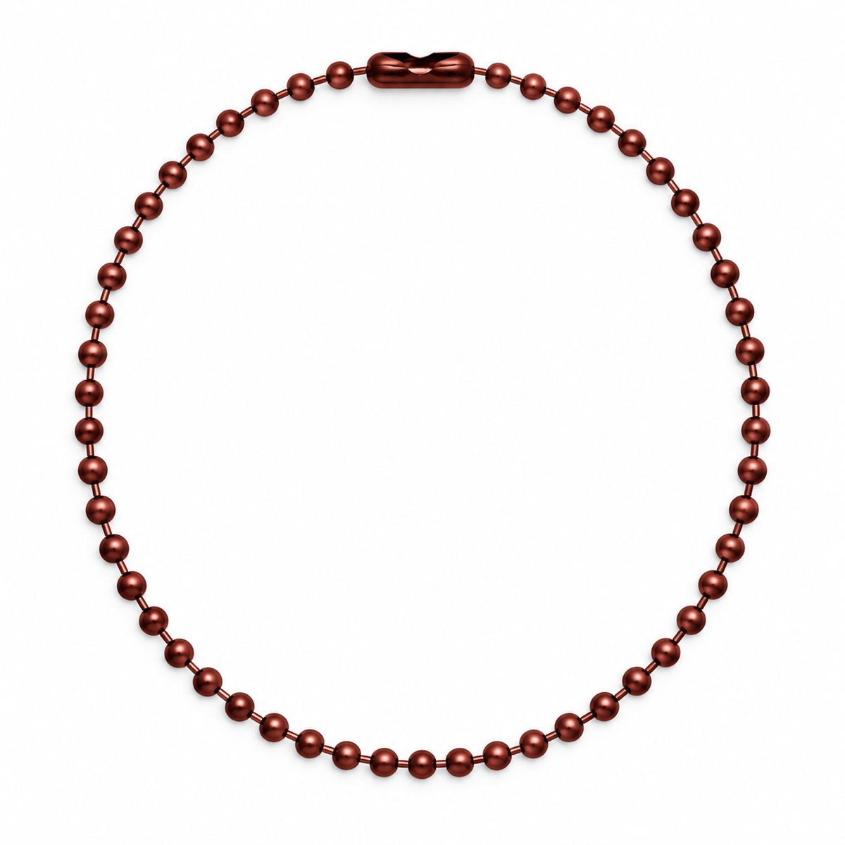 Mystic Red Dog Tag Necklace